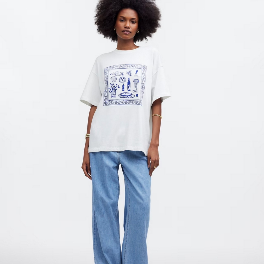 Madewell x Lisa Says Gah! Graphic Softfade Cotton Ex-Boyfriend Tee
